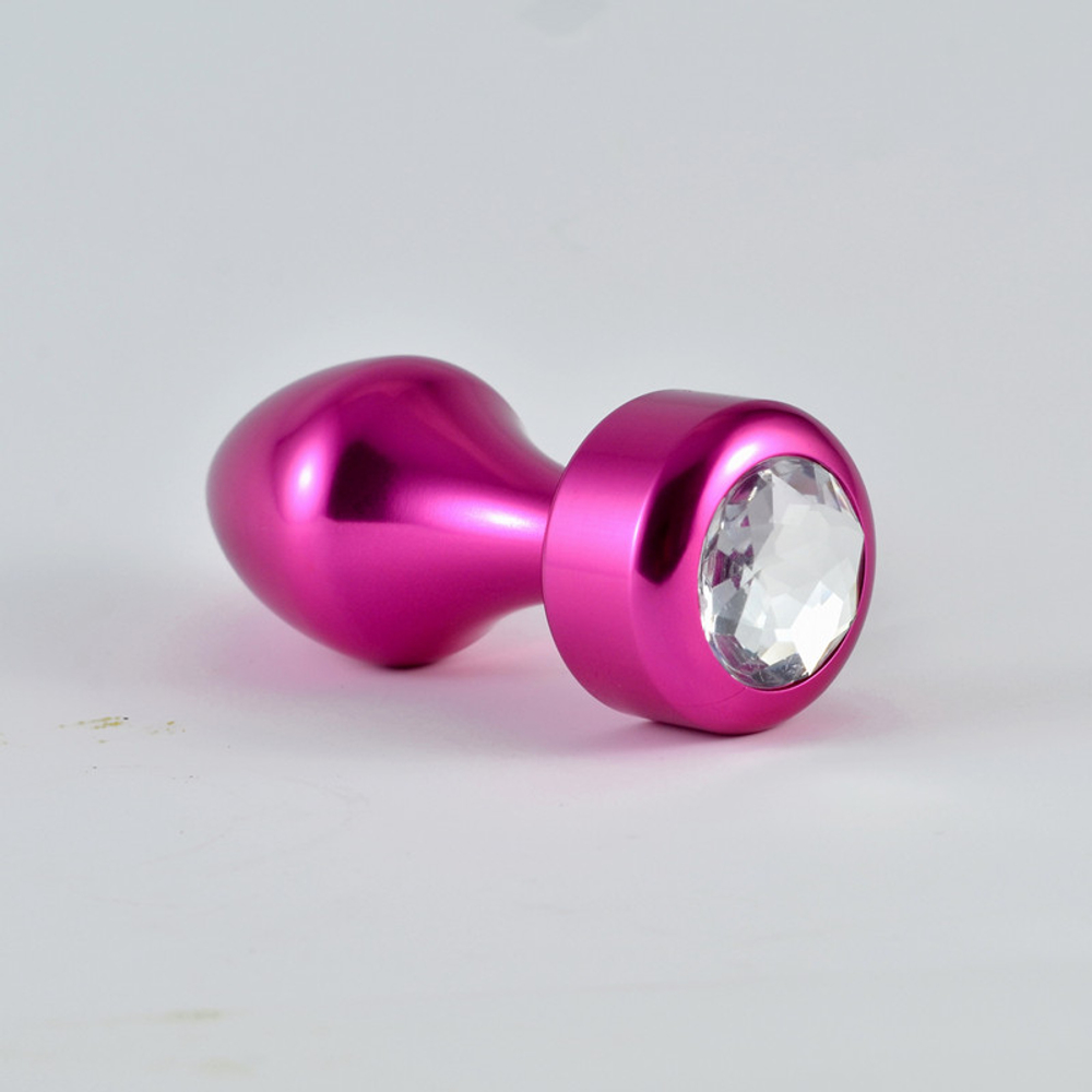 Ювелирная анальная втулка "Rosebud Aluminium" (голубой)