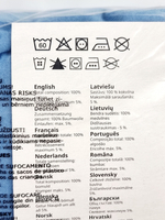IKEA набор простыней на резинке LEN для детской кроватки, светло-голубой, 60x120 см, 2 шт. (Турция)
