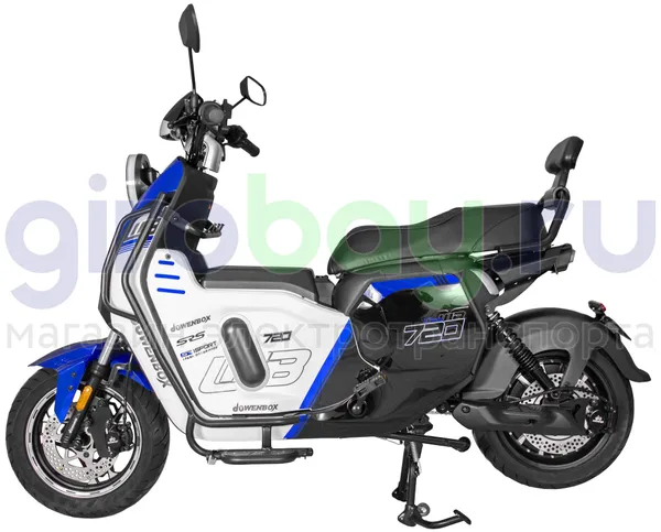 Электроскутер WENBOX U7 2000W (60V/52Ah) - Синий, АКБ LiFePO4 фото №4