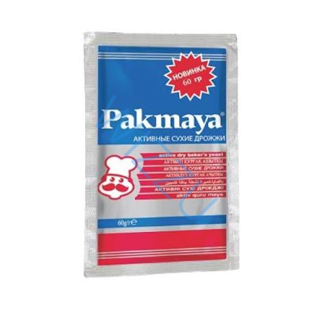 Дрожжи сухие активные 60 г Pakmaya