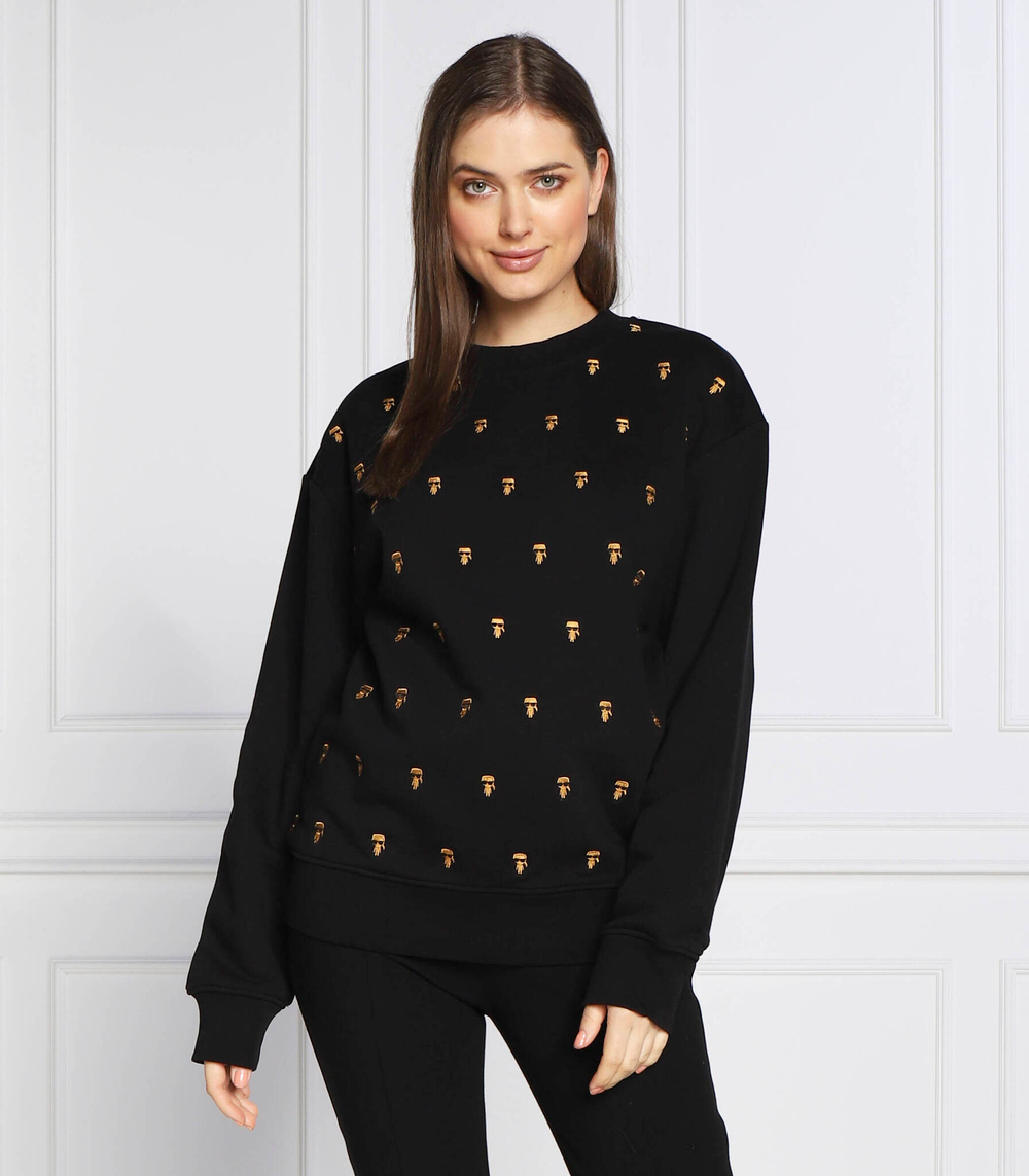 Худи aop ikonik embroidered Karl Lagerfeld - черный(226W1817)