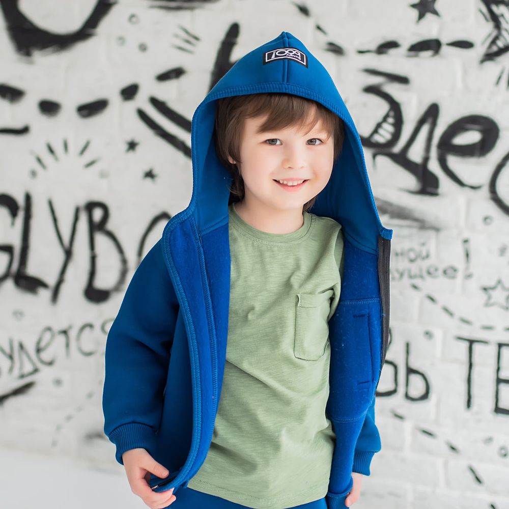 Толстовка с капюшоном "Галактика" утепленная