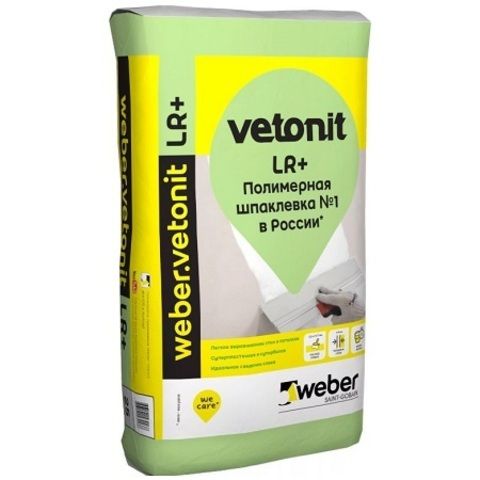Шпатлевка полимерная Weber Vetonit LR+ / Вебер Ветонит ЛР Плюс
