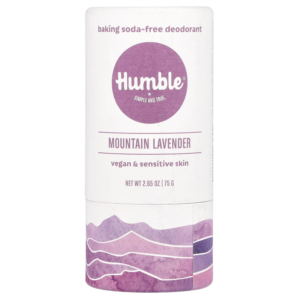 Humble Brands, Дезодорант без пищевой соды, горная лаванда, 75 г (2,65 унции)