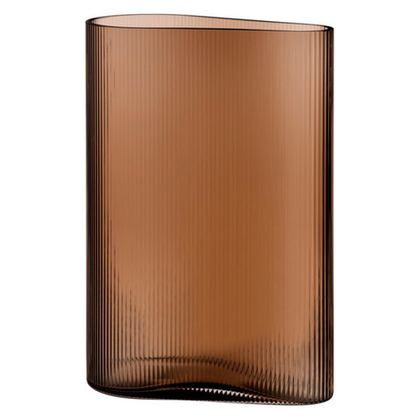 Ваза Nude Glass Туман 29см карамель