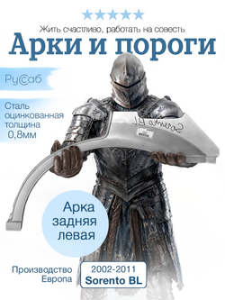 Арка левая Kia Sorento BL 2002-2011 (Polcar)