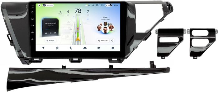 Магнитола для Toyota Camry 70 2017-2021 (без JBL) - Teyes CC4L-DTS монитор 10.1" IPS, Android 14, Быстрая, Snapdragon 662, CarPlay, 4G SIM-слот