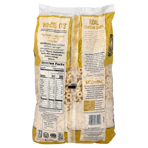 Nature's Path, органическая каша Whole O's™, 750 г (26,4 унции)