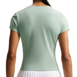 Женская теннисная футболка Nike Court Advantage Dri-Fit Short-Sleeve Tennis - steam/white