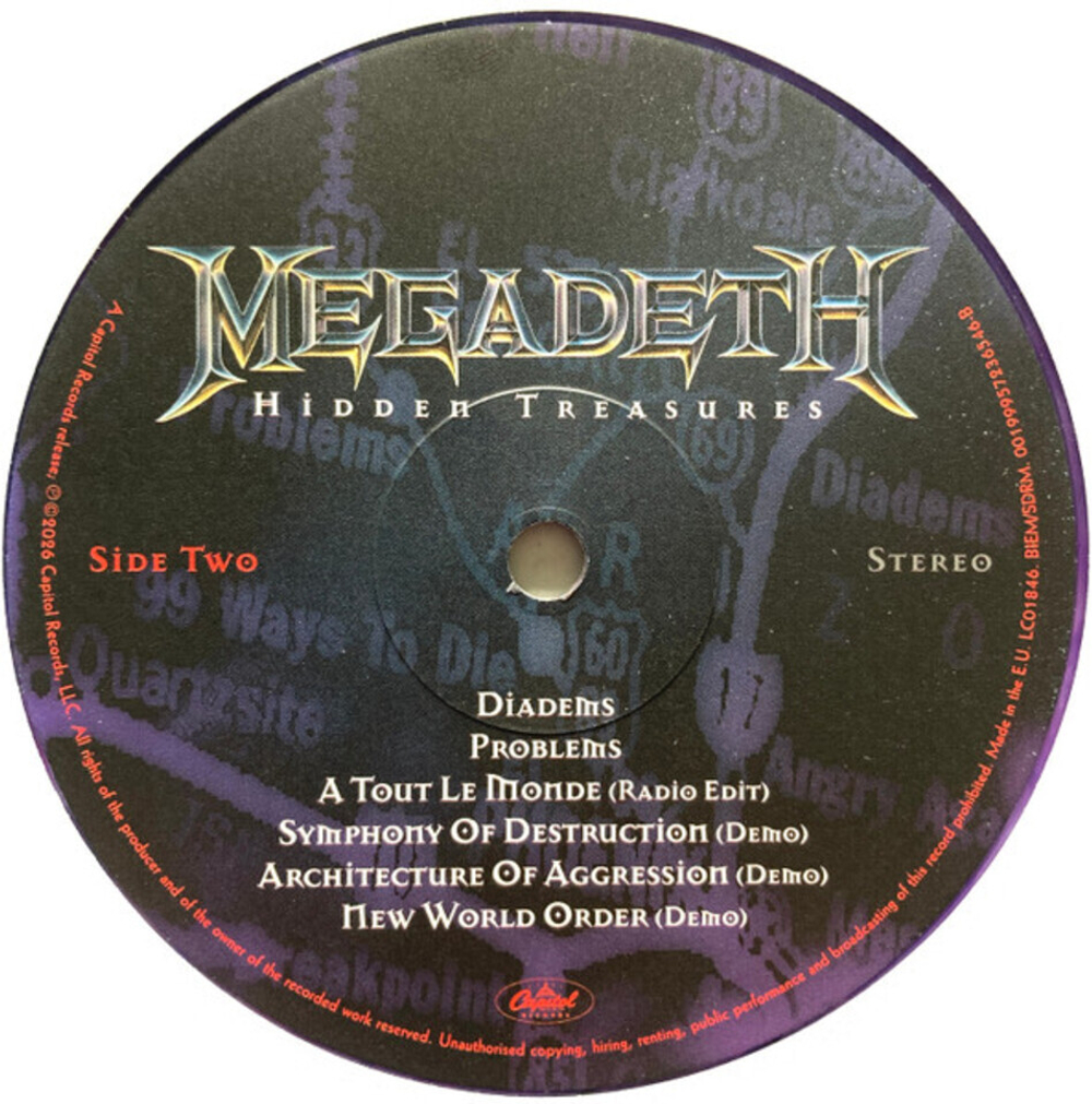 Megadeth / Hidden Treasures (Limited Edition)(Coloured Vinyl)(LP)