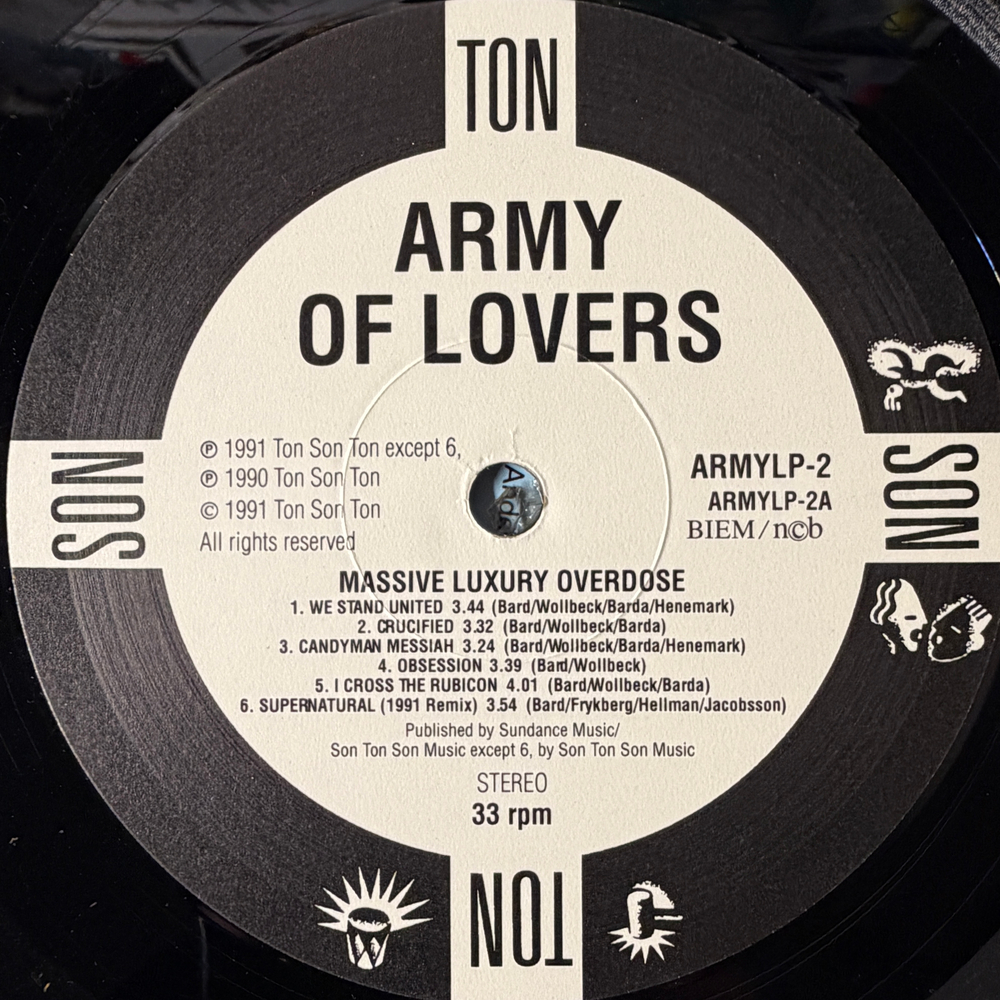 Army Of Lovers - Massive Luxury Overdose (Скандинавия 1991г.)