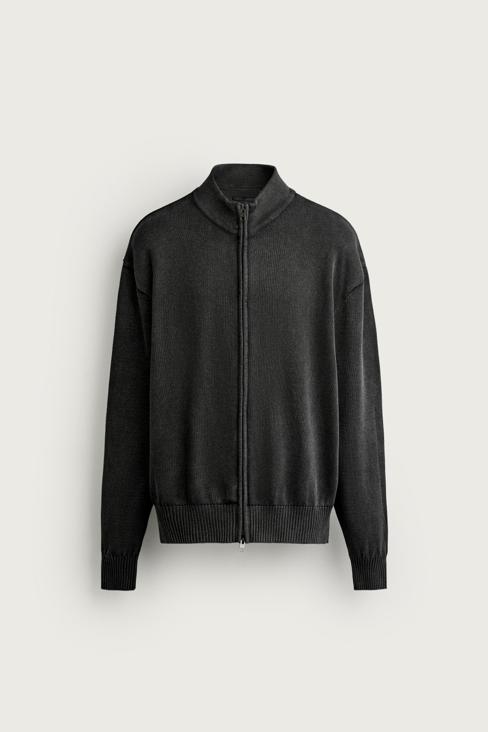 WASHED ZIP CARDIGAN — ZARA