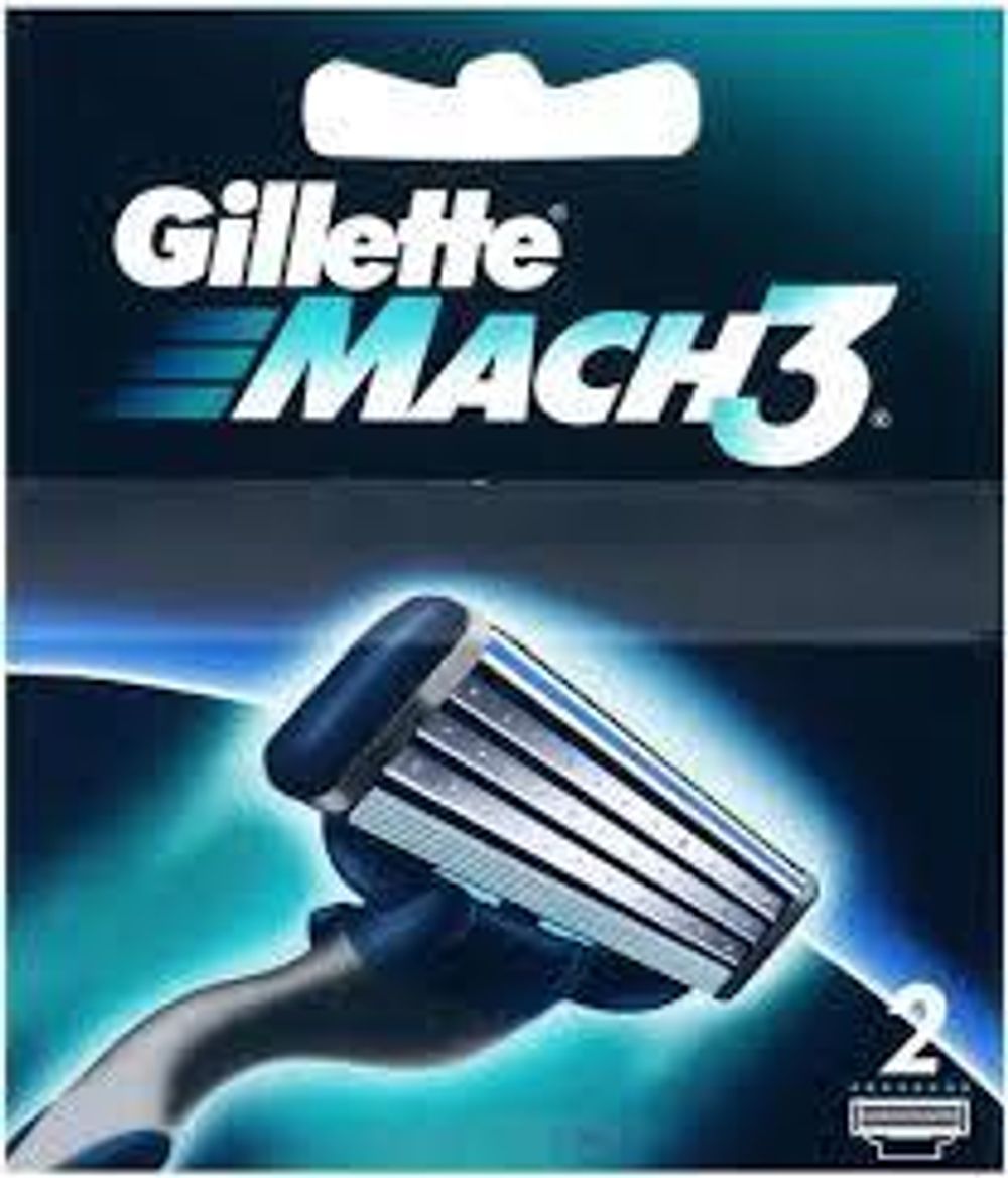Gillette Mach3 cменные кассеты (картриджи) для бритья