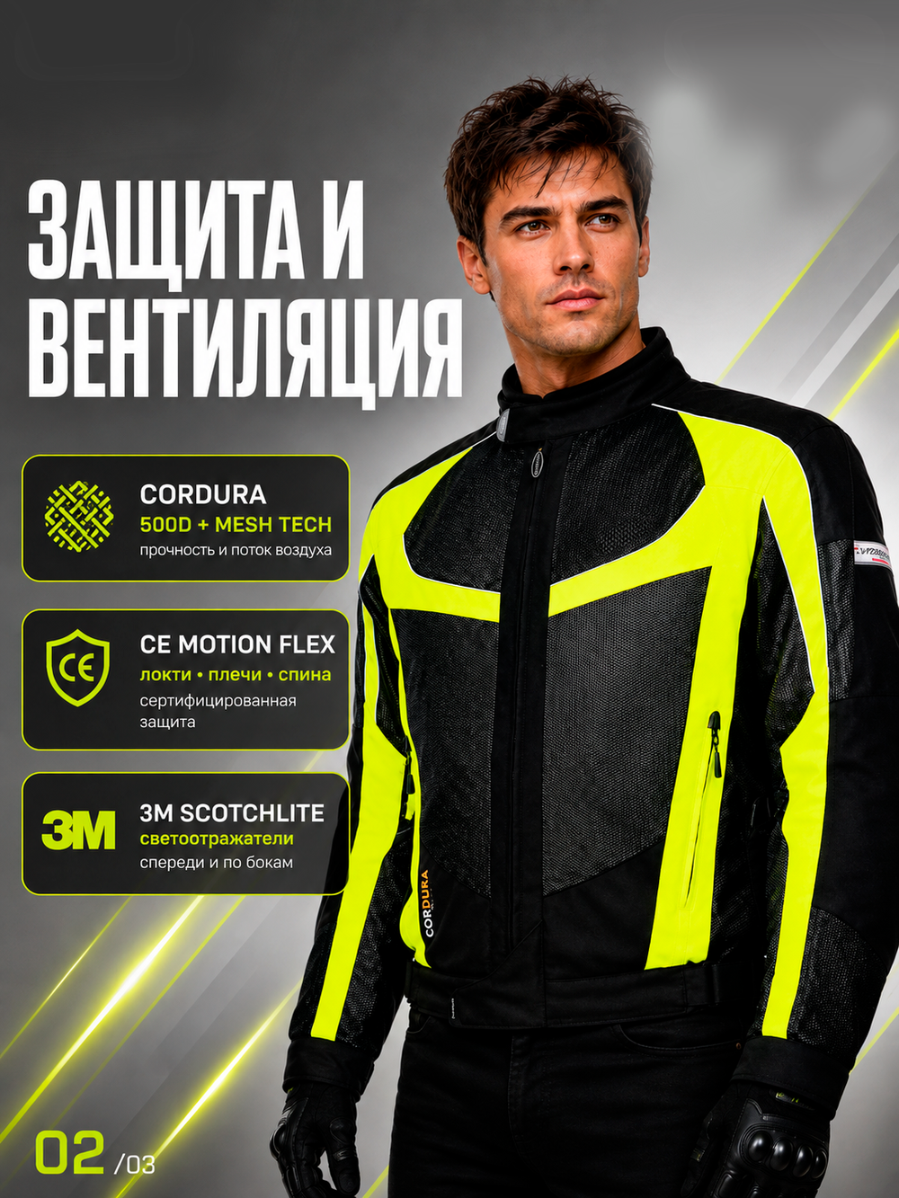 Куртка OLYMPIA Switchback 2 Air Neon Yellow L