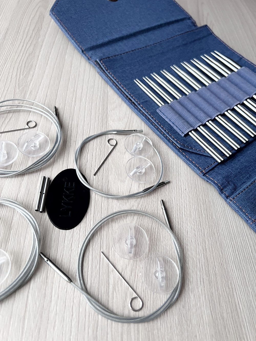 Набор съемных стандартных спиц 12см/5пар Flight Mini Denim Lykke