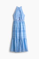 Платье из поплина с вышивкой - H&M