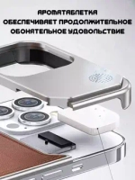 Арома-чехол для iPhone 15 Pro, алюминиевый и кожаный