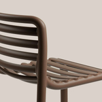Стул пластиковый барный Nardi Doga Stool, табак