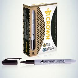 207899 Crown Маркер перманентный MULTI MARKER SLIM, ЧЕРНЫЙ пулевидный 2мм (P-505) | Crown