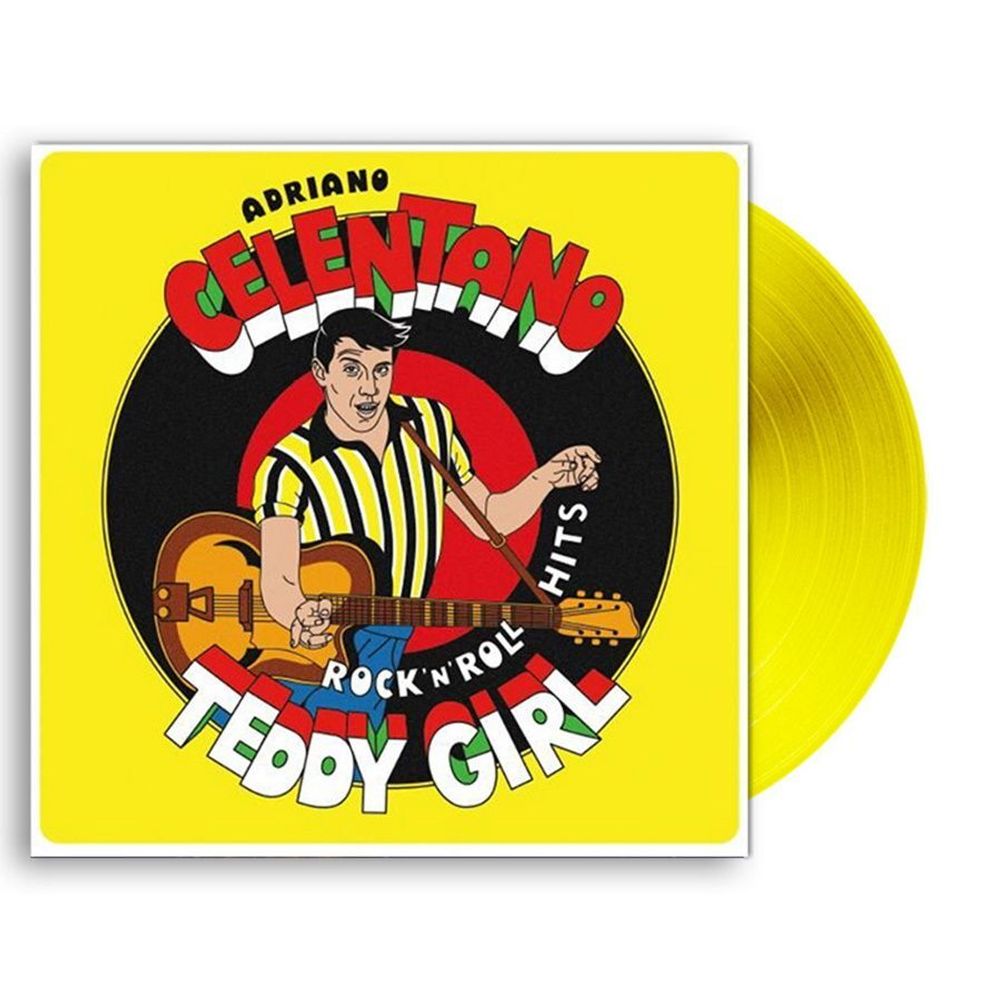 Adriano Celentano. Teddy Girl - Rock'N'Roll Hits (Желтый Винил) (LP) новая запечатанная виниловая пластинка