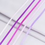Набор атласных лент 5 цветов по 6.0 мм / 23 метра, фиолетовый микс, 7747705