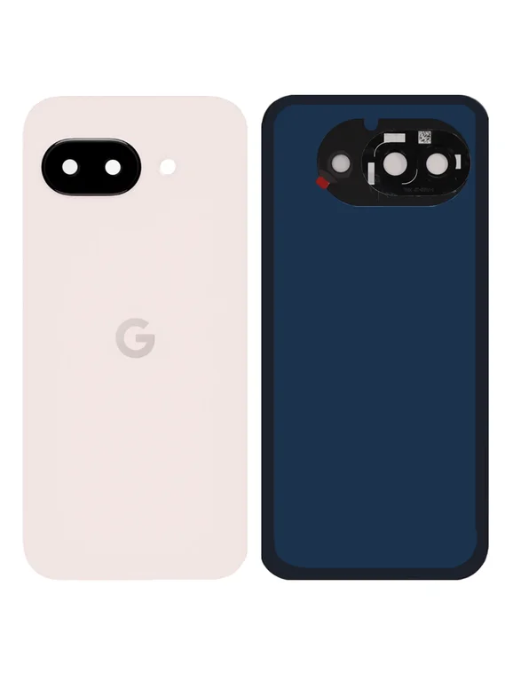 Задняя крышка для Google Pixel 9A бежевая (Porcelain) со стеклом камеры