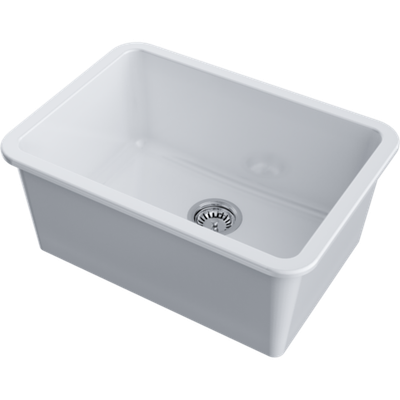 Мойка Omoikiri Torishima 67-U/I-WH Glossy Natceramic/белый глянцевый