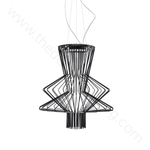 Pendant design lamp  Allegretto Ritmico 2 by Foscarini (Black)