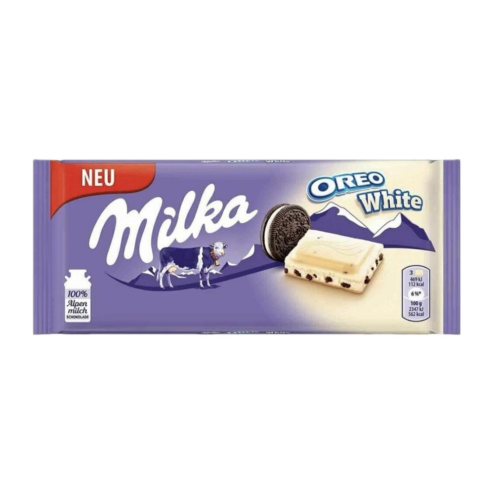 Шоколадная плитка Milka White Oreo 100г
