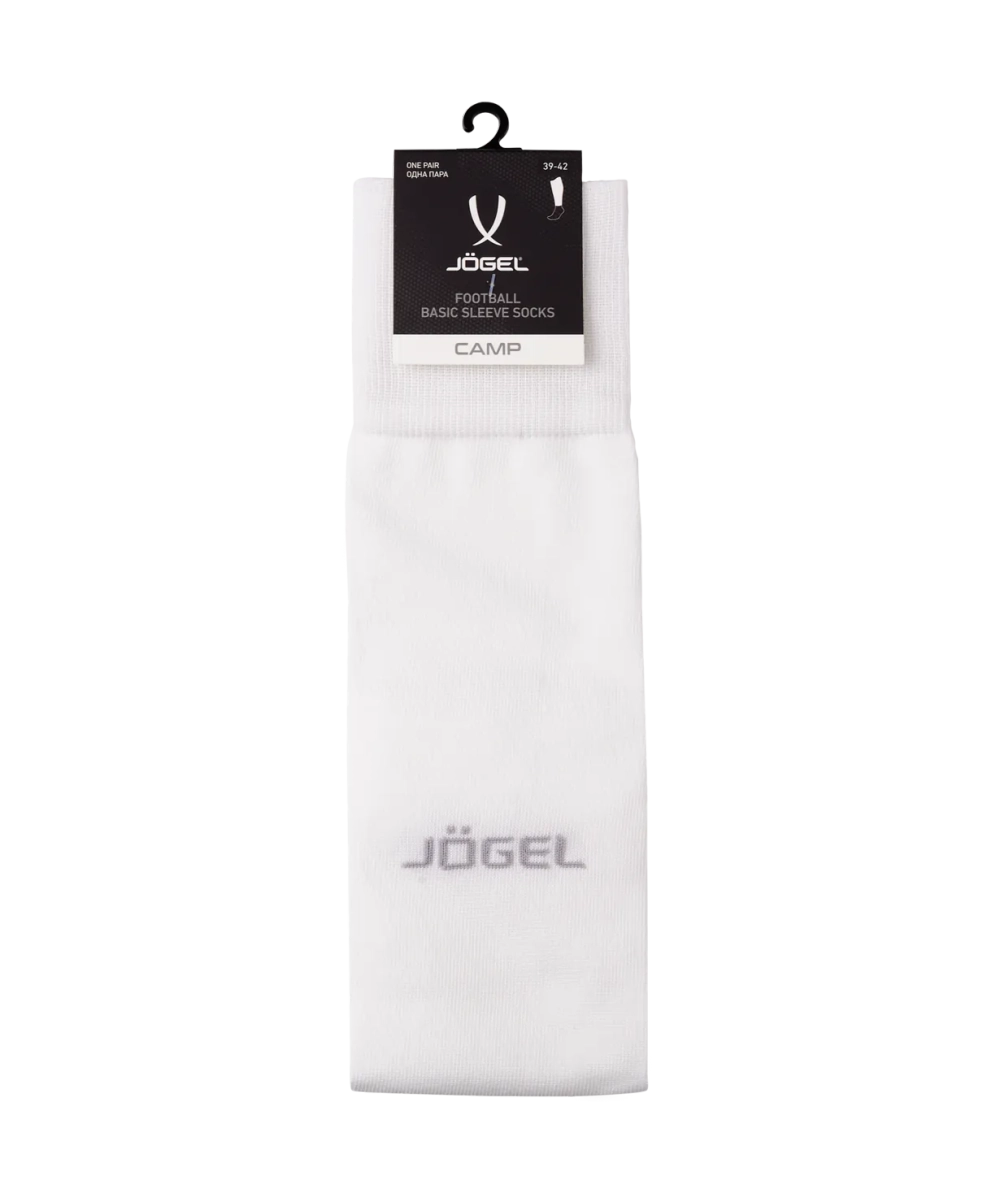 Гольфы футбольные JÖGEL CAMP BASIC SLEEVE SOCKS 00, белый/серый