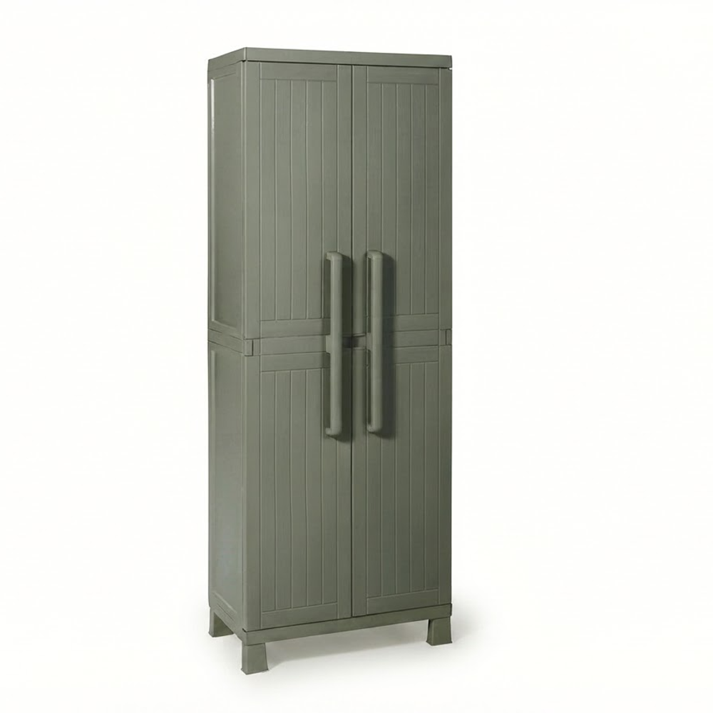 Уличный пластиковый шкаф Toomax Wood Cabinet Utility olive