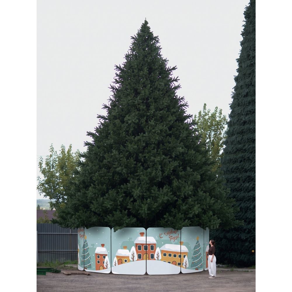Уличная ёлка Императорская 9 м, ствольная, ПВХ, Green Trees