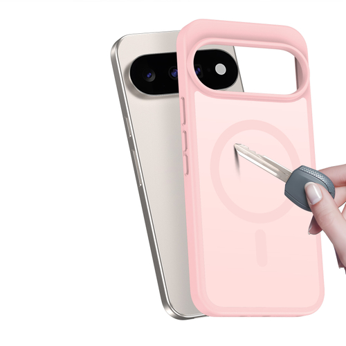 Матовый чехол светло-розового цвета с MagSafe для Google Pixel 11, 11 Pro, 10, 10 Pro, 9 и 9 Pro, серия Yind Series от Dux Ducis