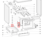Петля двери духовки Indesit (Индезит)/Ariston (Аристон) - 077441, 482000027418 (меняются парно)