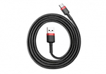 Usb Кабель-зарядка TYPE-C Baseus Cafule 3A 3м (CATKLF-U91) красно-чёрный