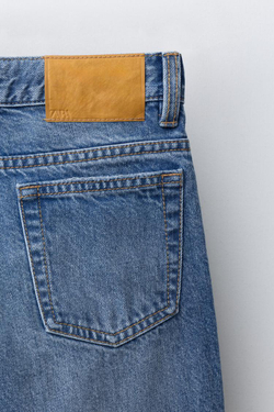 ZARA ДЖИНСЫ SLIM FIT, ВЫЦВЕТШИЙ СИНИЙ