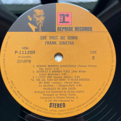 Винтажная виниловая пластинка LP Frank Sinatra She Shot Me Down (Япония 1981) (Оби)