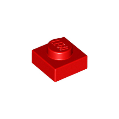 Lego 50шт Плитка 1х1 (красная) 302421