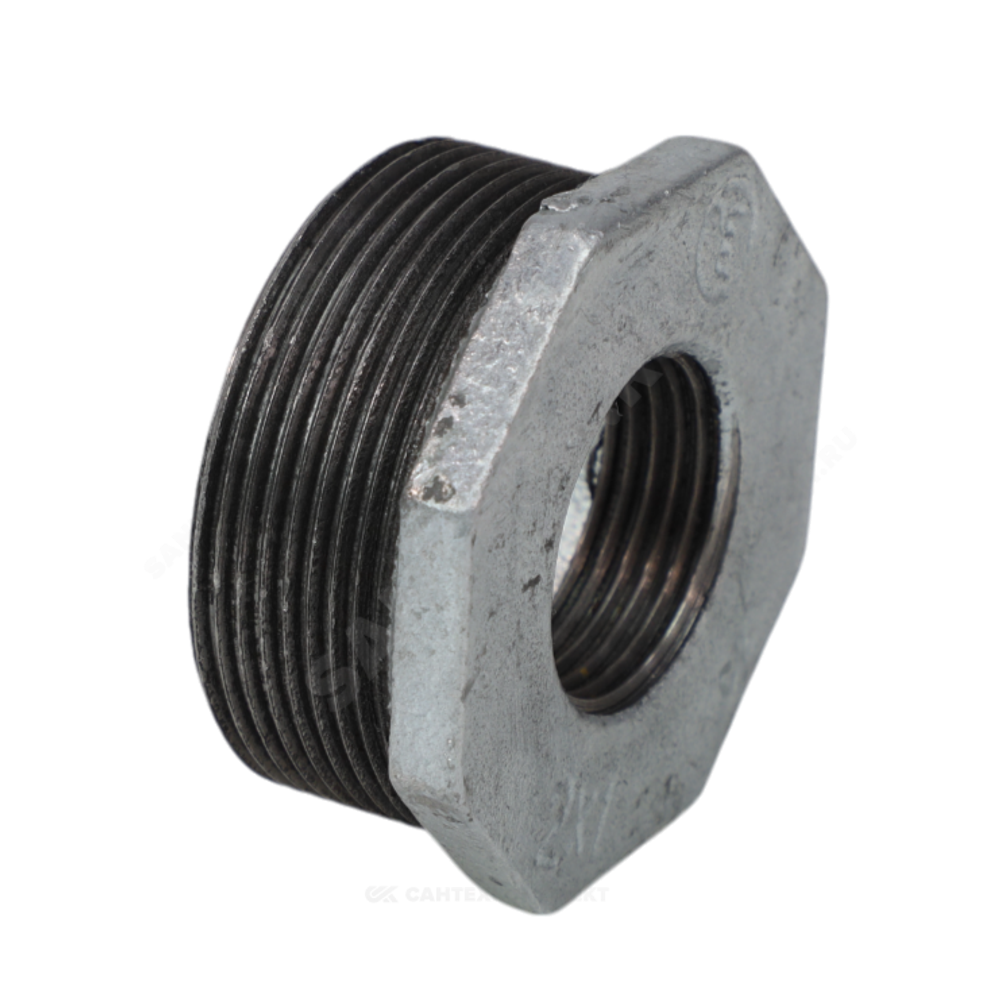 Футорка чугун оц Ду 50х25 (2"х1") НР/ВР Fittex PLUS