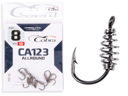 Крючки Cobra ALLROUND CA123  №8, 10 шт.