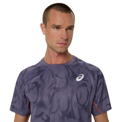 Мужская теннисная футболка Asics Game Short Sleeve - greyish purple