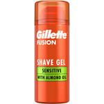 Гель для бритья Gillette Fusion для чувствительной кожи, (2x75)  150 мл (Великобритания)