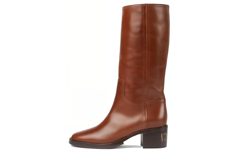 GUCCI 45mm Logo-studded Leather Boots