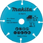 Отрезной диск универсальный 76x10 мм Makita D-78374