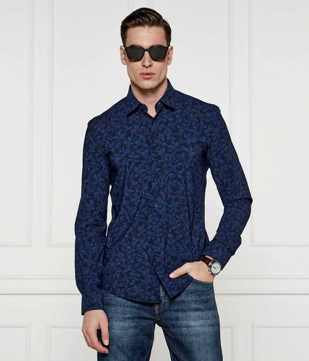 Рубашка P-ROAN-kent-C1-233 BOSS BLACK - темно-синий(50527520)