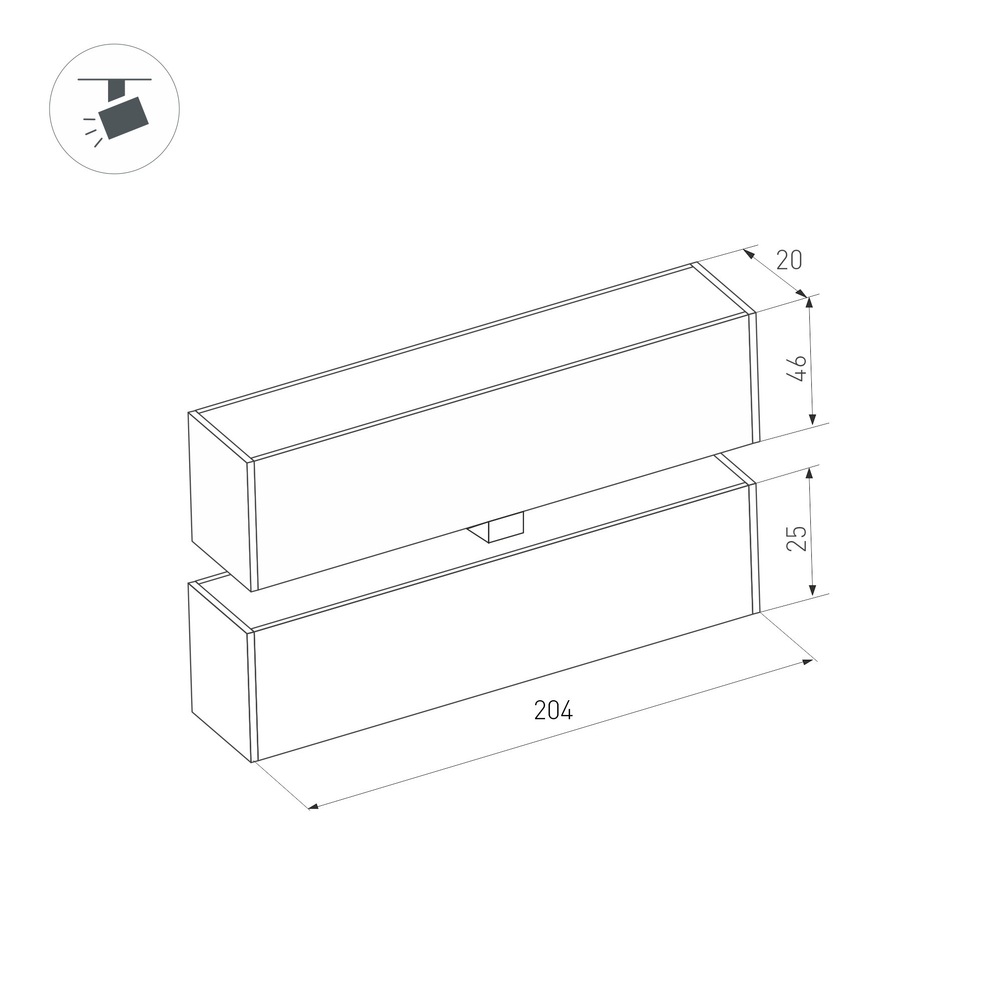 Светильник MAG-FLAT-FOLD-25-S200-6W Warm3000 (BK, 100 deg, 24V) (Arlight, IP20 Металл, 3 года)