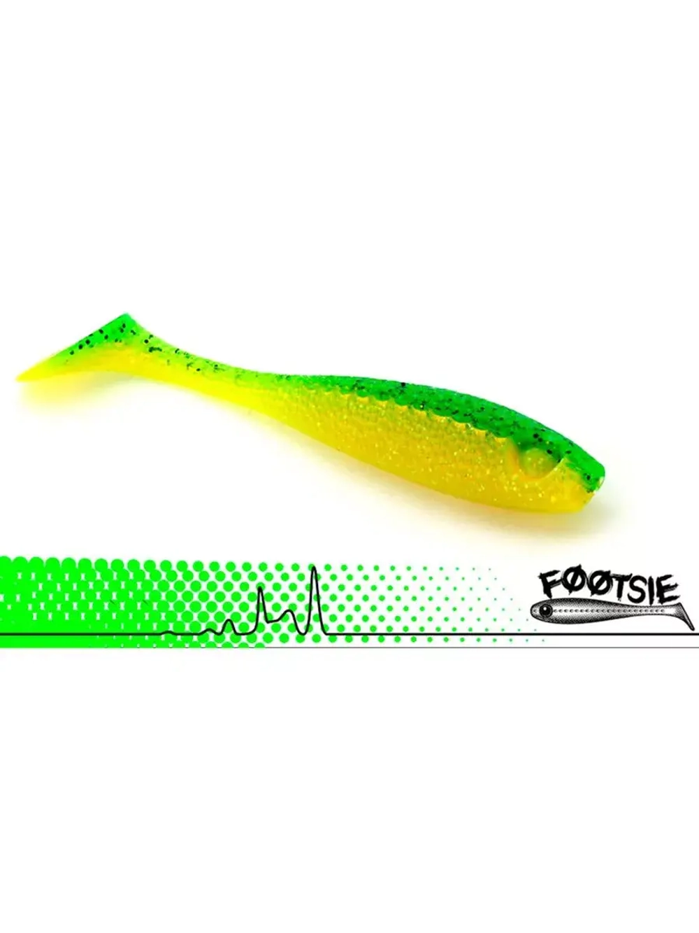 Виброхвост Footsie 4.0'',4 шт/уп.,цвет 2223,10см,7гр