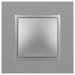 Переключатель ЭРА Elegance 14-1103-03 10АХ-250В IP20 алюминий | Эра Elegance