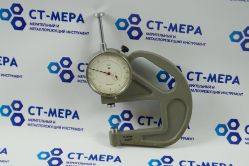 Толщиномер ТР-25-60Б (0-25мм.) Цена деления 0.1мм. ГОСТ 11358-89