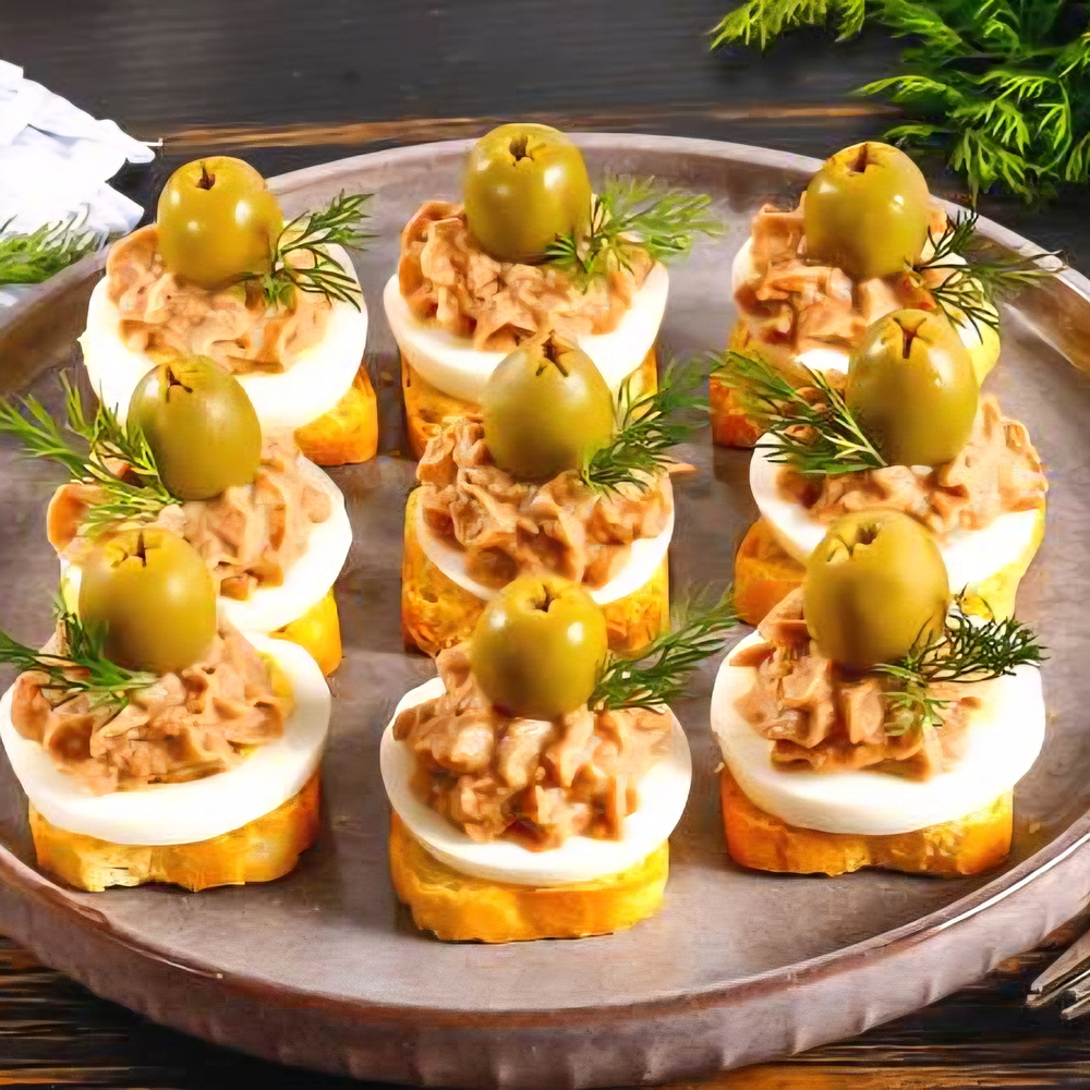 Канапе с тунцом